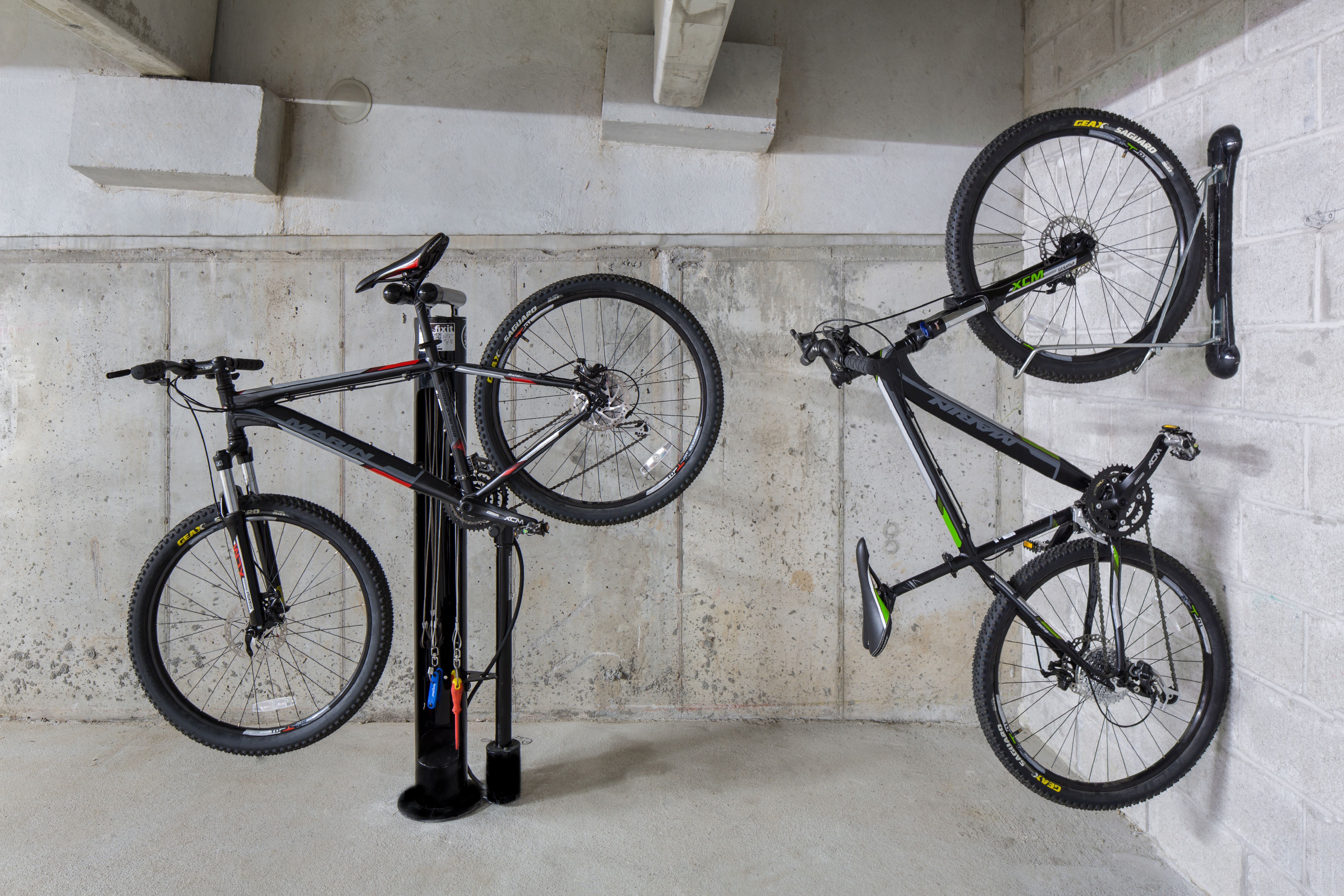 Convenient bike storage